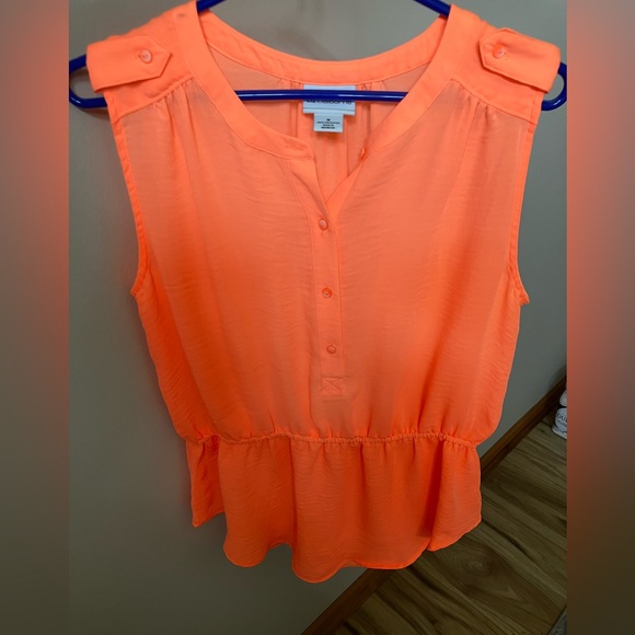 Liz Claiborne Sleeveless top - vibrant orange - excellent condition! - Picture 1 of 4